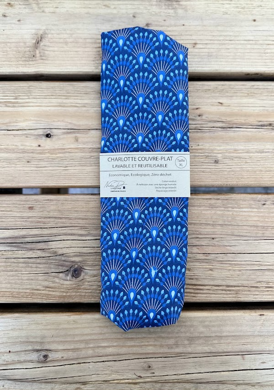 Charlotte couvre-plat - Coloris Eventail bleu