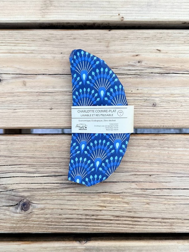 Charlotte couvre-plat - Coloris Eventail bleu