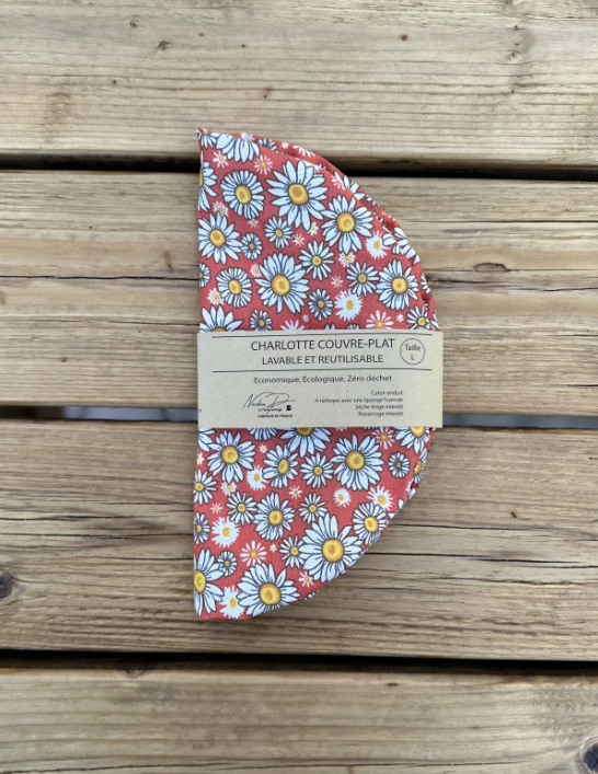 Charlotte couvre-plat - Coloris Pâquerette orange