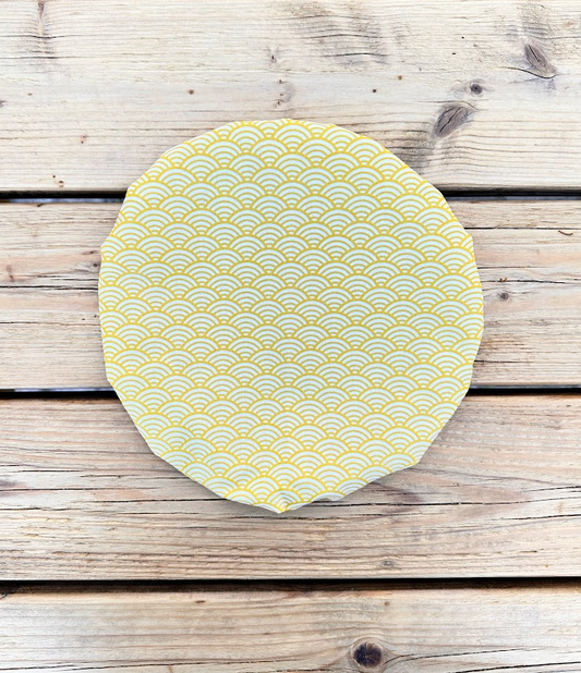 Charlotte couvre-plat Taille S - Coloris Eventail Jaune