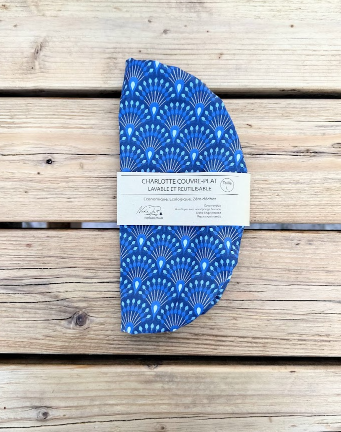 Charlotte couvre-plat - Coloris Eventail bleu