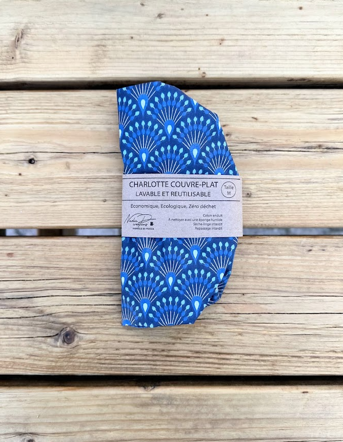 Charlotte couvre-plat - Coloris Eventail bleu