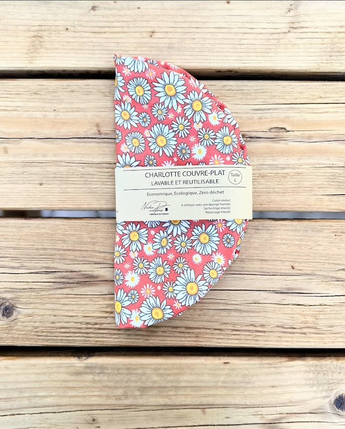 Charlotte couvre-plat - Coloris Pâquerette orange