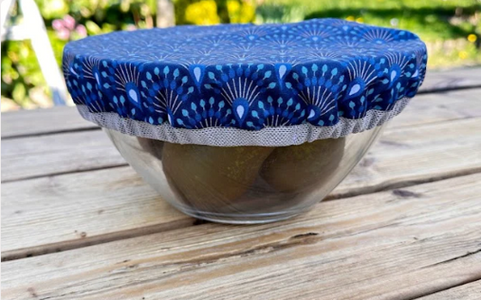 Charlotte couvre-plat - Coloris Eventail bleu