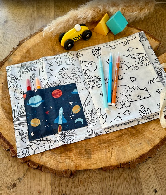 Cahier de coloriage lavable - Coloris Espace