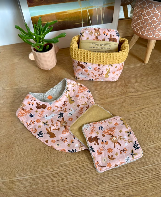 Coffret naissance - Coloris Forêt rose